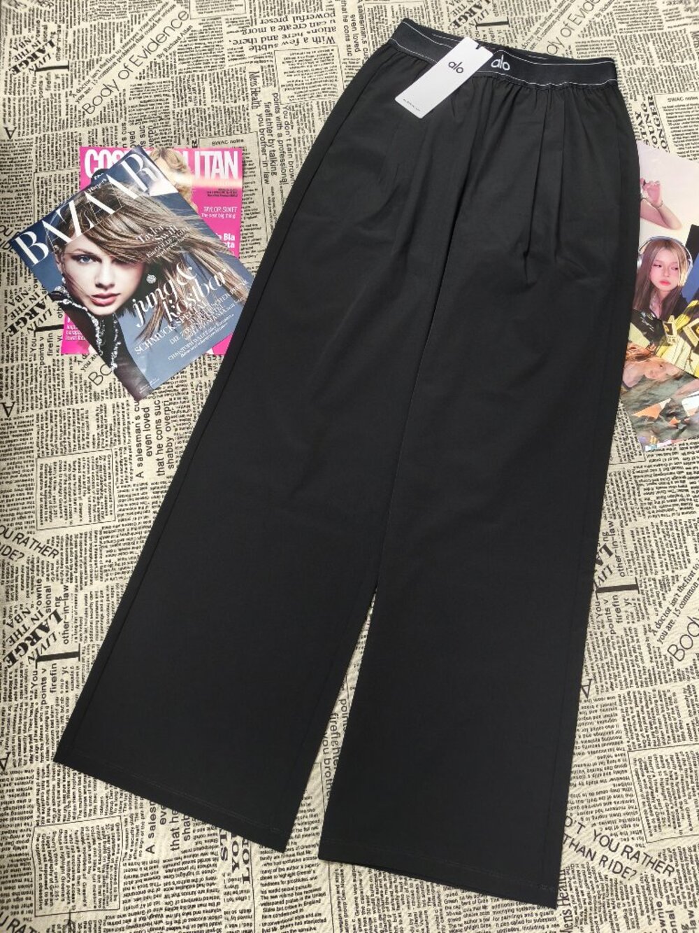 Alo Yoga Suit Up Trouser Black XS/S (Regular) Relaxed Fit Pants🥳📖NWT - Picture 2 of 7